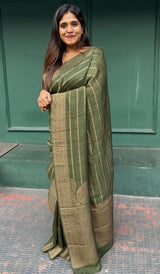SEMI TUSSAR SILK SAREE 08042526
