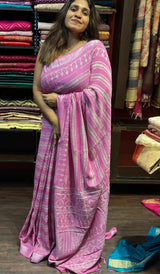 SEMI LINEN SAREE 19062417