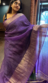 CRUSHED ORGANZA SAREE 01042559