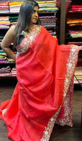 ORGANZA SAREE 2501255
