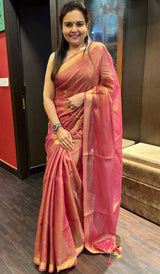 SEMI TISSUE SAREE 24102321