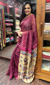 SEMI LINEN SAREE 1010232