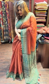 SEMI LINEN SAREE 0103241