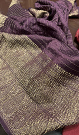 CRUSHED ORGANZA SAREE 1605241