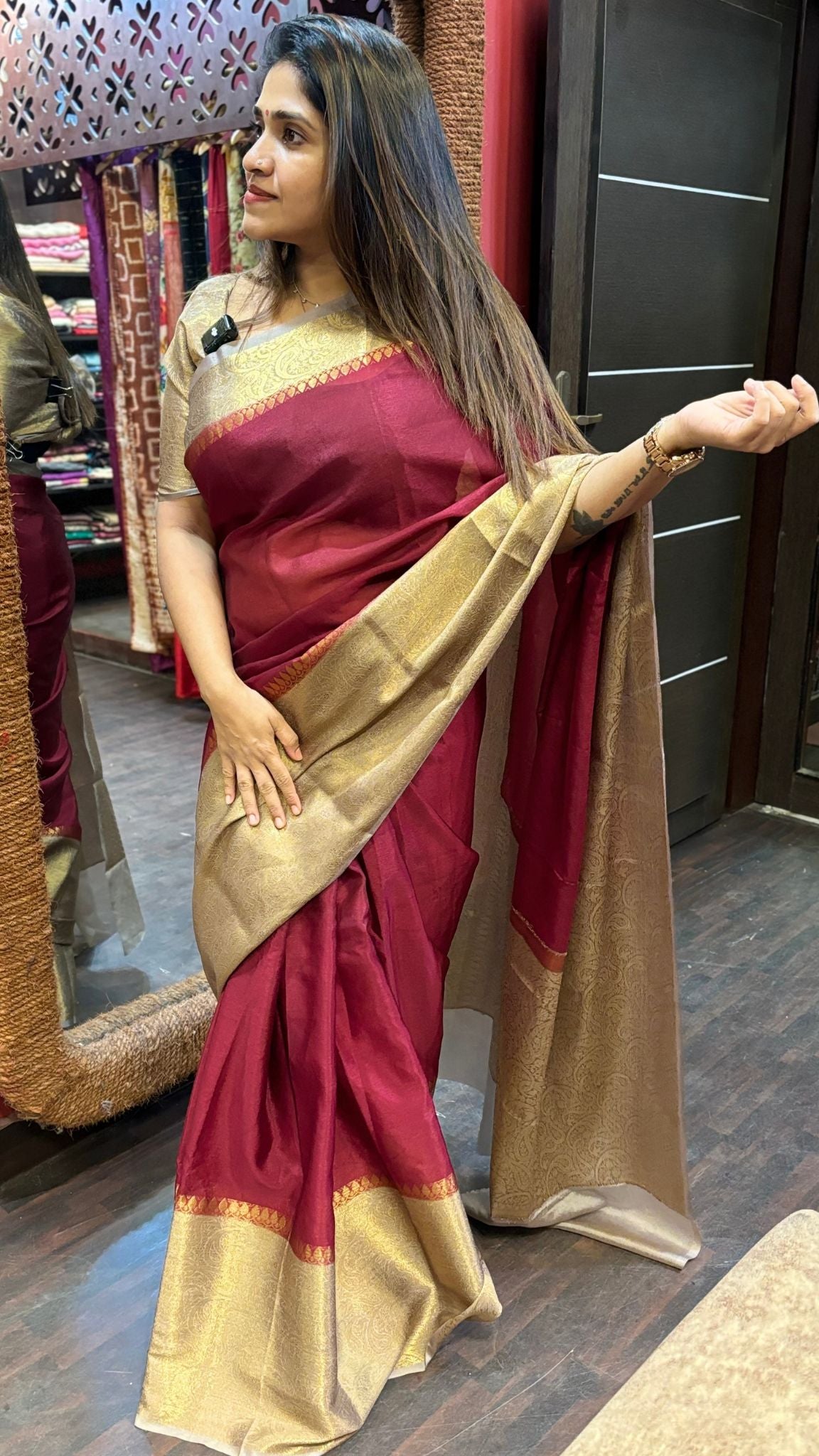 Semi Silk Ready To Wear Saree MRS118