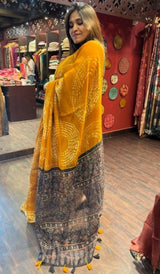 SEMI LINEN SAREE 2801141