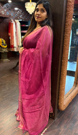 SEMI LINEN SAREE 1812241
