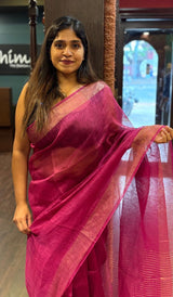 SEMI LINEN SAREE 1812241