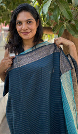 CRUSHED ORGANZA SAREE 07122410