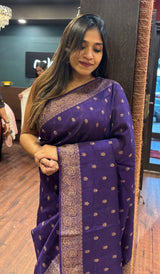 SEMI TUSSAR SILK SAREE 08042521