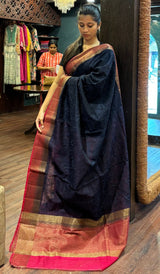 SEMI LINEN SAREE 15092516