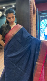 SEMI LINEN SAREE 15092516