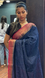 SEMI LINEN SAREE 15092516