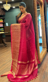 CRUSHED ORGANZA SAREE 15012442