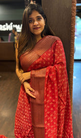 CHANDERI SILK SAREE 01042577