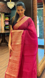 CRUSHED ORGANZA SAREE 15012442