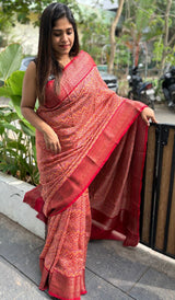 CHANDERI SILK SAREE 30012530