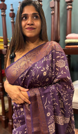CHANDERI SILK SAREE 30012522