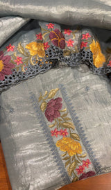 CRUSHED SILK UNSTITCHED SALWAR 0403252