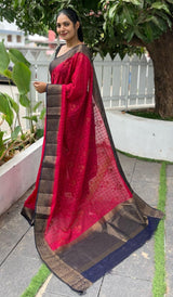 SEMI LINEN SAREE 10112415
