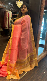 LINEN SAREE 15042525