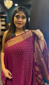 SEMI GEORGETTE SAREE 090425113