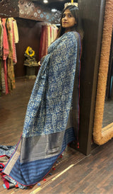 CHANDERI SILK SAREE 02042589