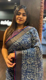 CHANDERI SILK SAREE 02042589