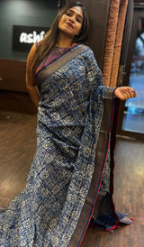 CHANDERI SILK SAREE 02042589