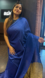SEMI LINEN SAREE 160431
