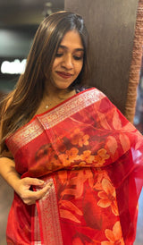 ORGANZA SAREE 08042542