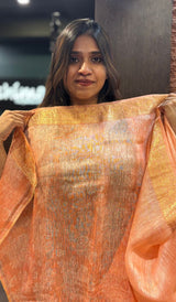 LINEN SILK SAREE 15122431