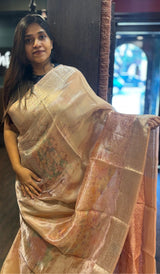 TISSUE ORGANZA SAREE 12042525