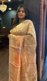 TISSUE ORGANZA SAREE 12042525