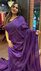 BLENDED ORGANZA SAREE 22052591