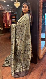 HANDLOOM AJRAK SAREE 220525124