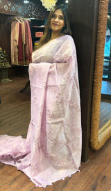 SEMI LINEN SAREE 260525156