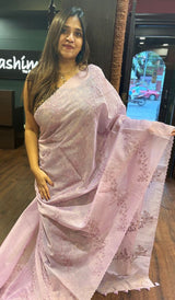 SEMI LINEN SAREE 260525156