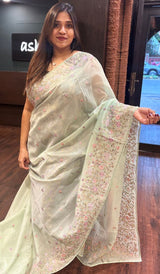 SEMI LINEN SAREE 260525138