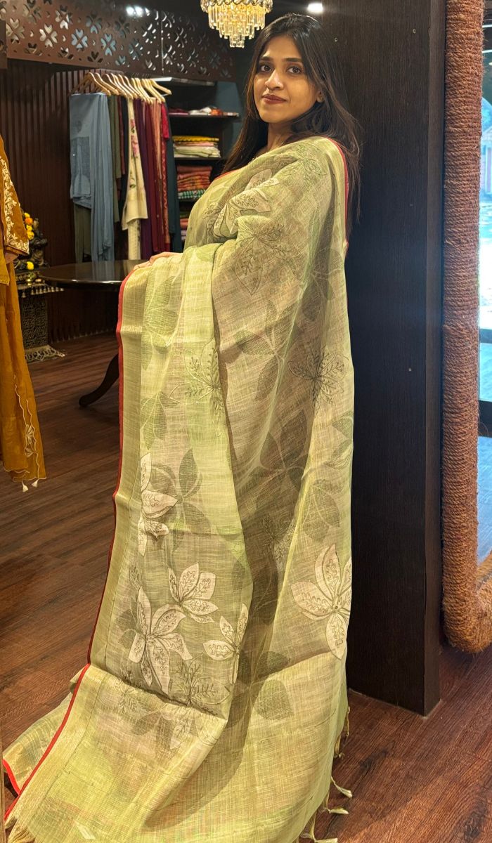 LINEN SAREE 3005258 – Ashima Fashion Store