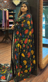 PRINTED GEORGETTE SAREE 27052532
