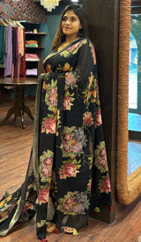 PRINTED GEORGETTE SAREE 27052533