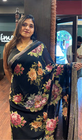 PRINTED GEORGETTE SAREE 27052533