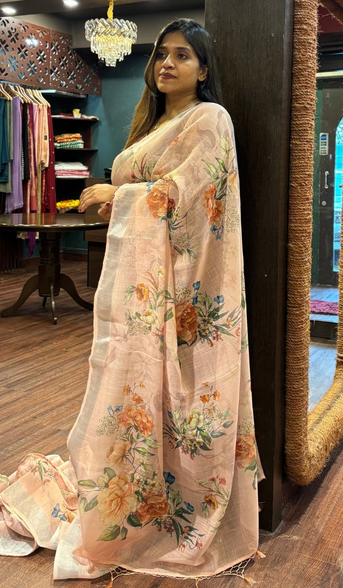 LINEN SAREE 3005259 – Ashima Fashion Store