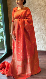 SEMI TUSSAR SILK SAREE 20072513