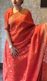 SEMI TUSSAR SILK SAREE 20072513