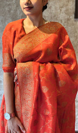 SEMI TUSSAR SILK SAREE 20072513