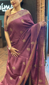 SEMI TUSSAR SILK SAREE 20072518