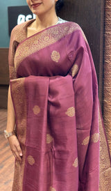 SEMI TUSSAR SILK SAREE 20072518