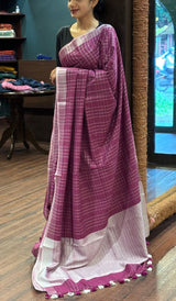 SEMI LINEN SAREE 20072565